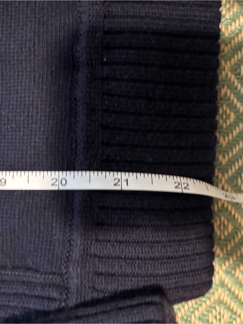 Talbots Navy Ribbed Crew Sweater - Picture 8 of 14